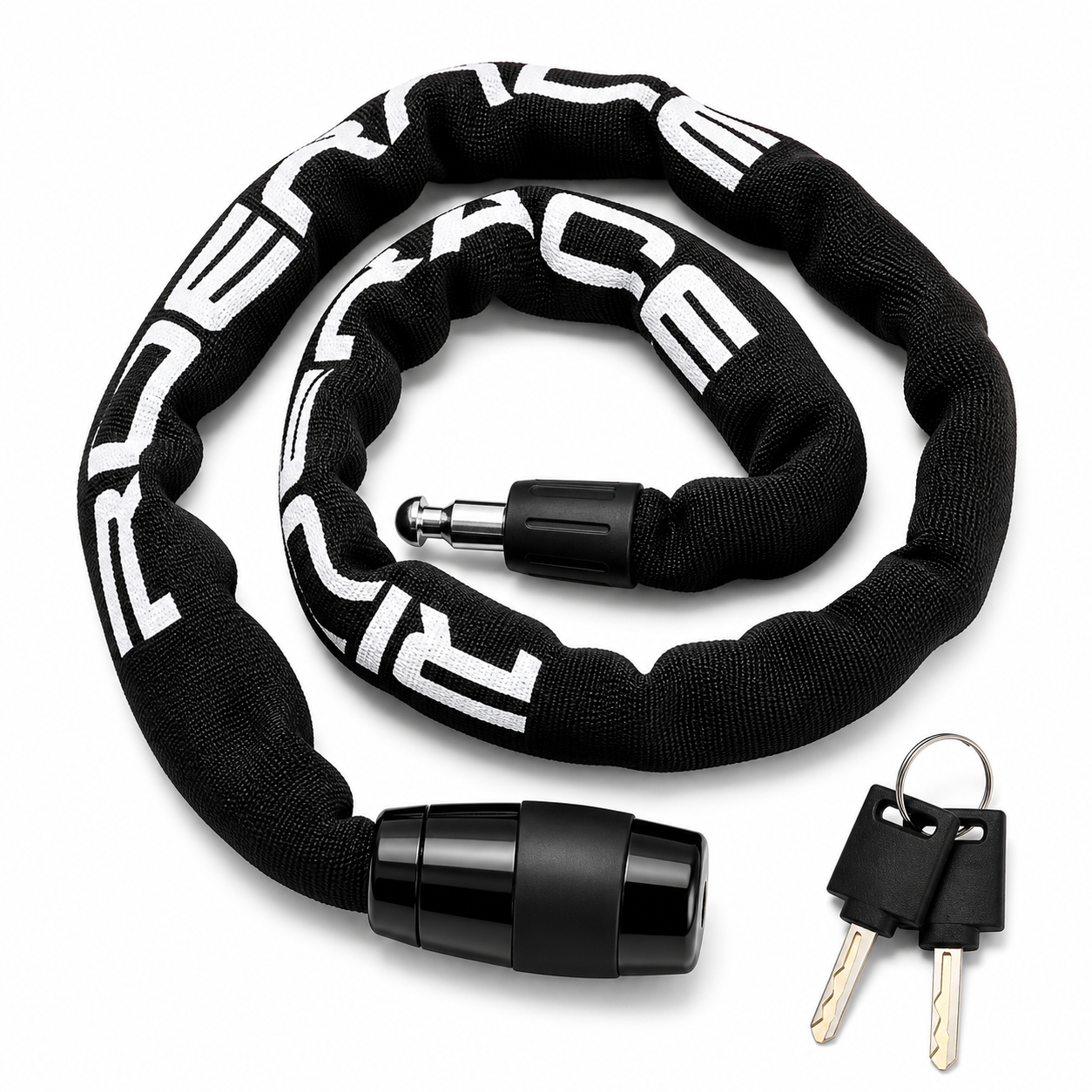 Bicycle Chain Lock – Portable Anti-Theft Security Lock with 2 Keys