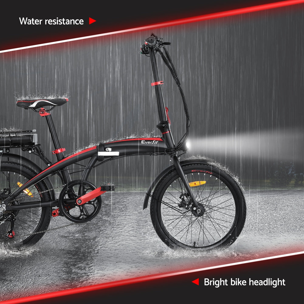 Everfit 20" Folding Electric Bike 250W E-Bike with Removable Battery