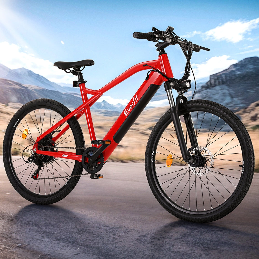 Everfit 26" Electric Mountain Bike 250W E-Bike with Shimano 7-Speed