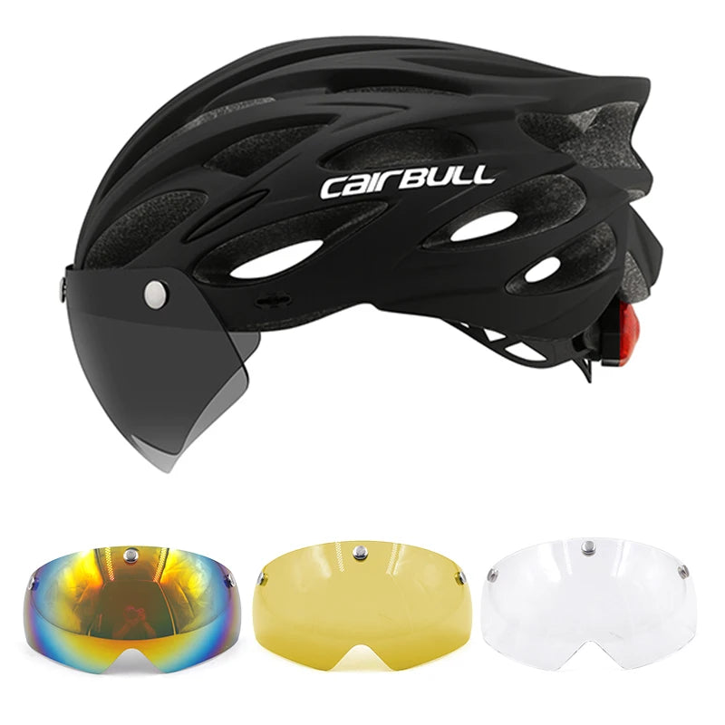 Lightweight Bike Helmet with Visor – Adjustable Cycling Helmet for Road & Mountain Riding