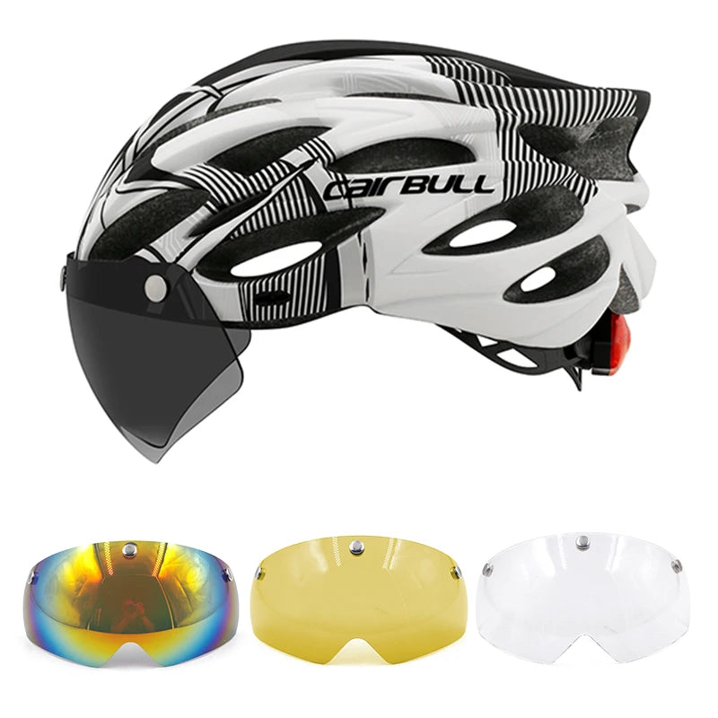 Lightweight Bike Helmet with Visor – Adjustable Cycling Helmet for Road & Mountain Riding