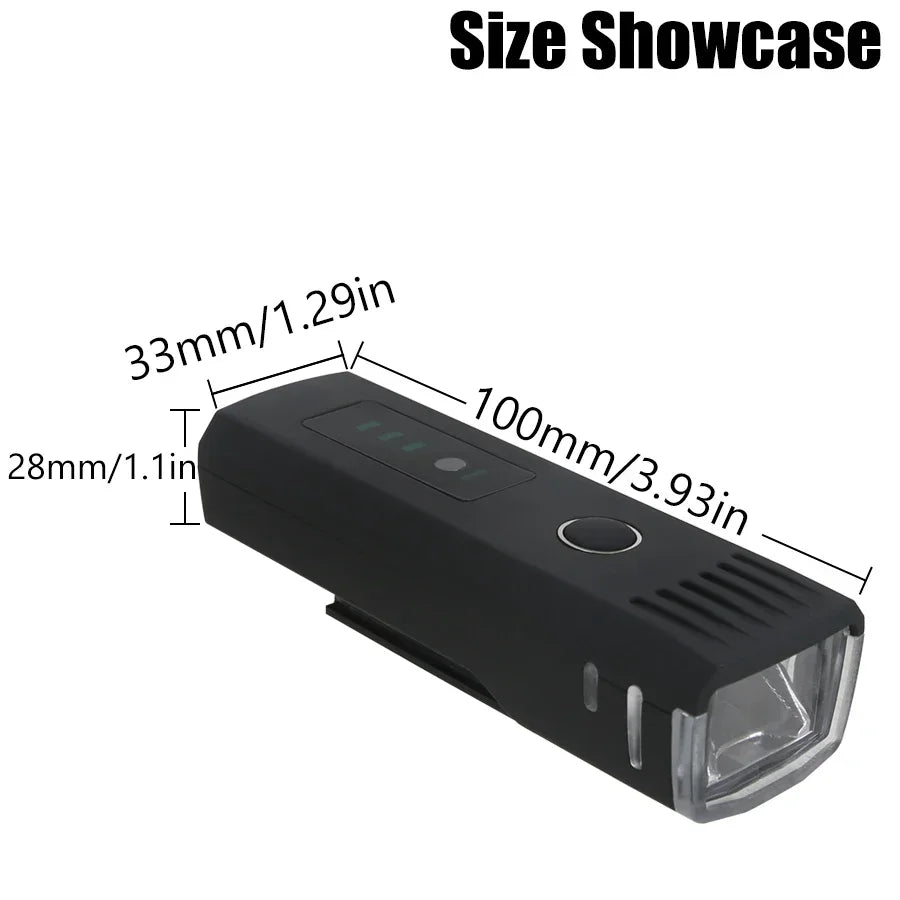1000LM USB Rechargeable Bike Light – Ultra Bright LED Bicycle Front Headlight with Power Bank Function