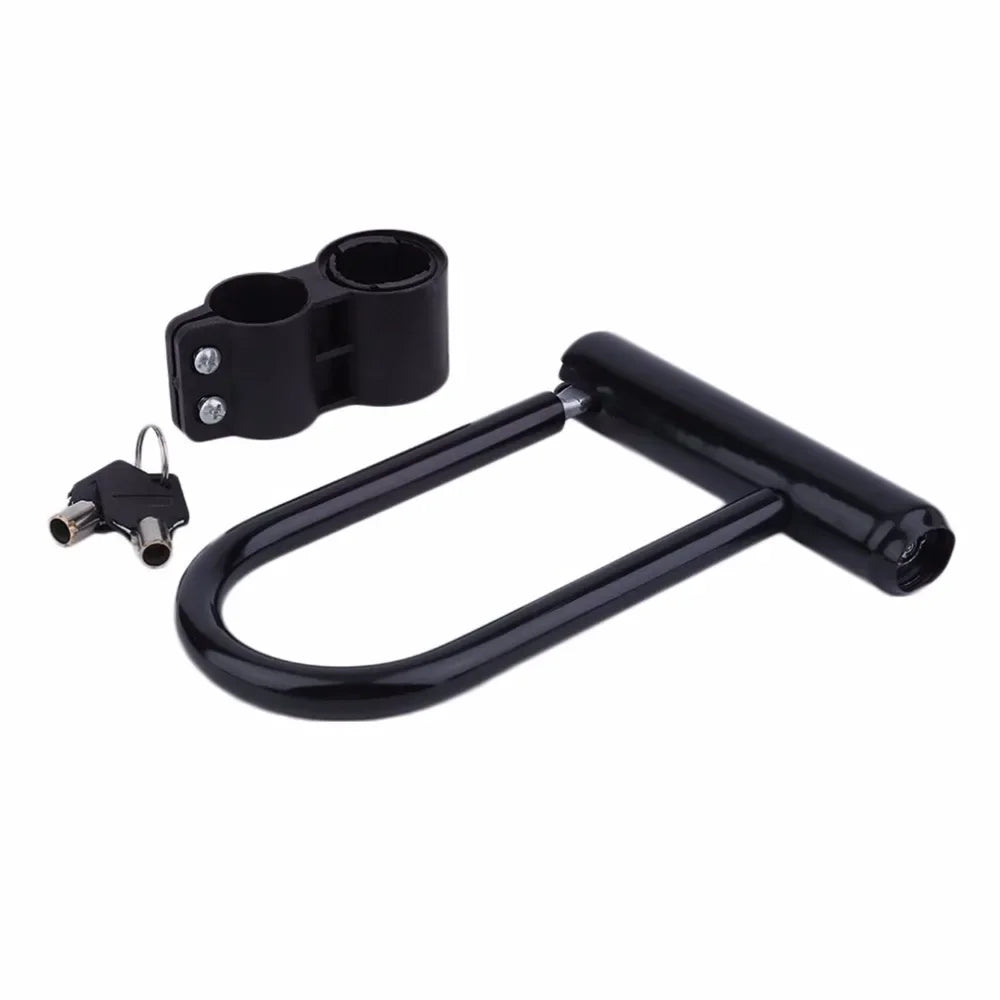 Portable Bicycle U-Lock – Heavy Duty Anti-Theft Security Lock with Keys