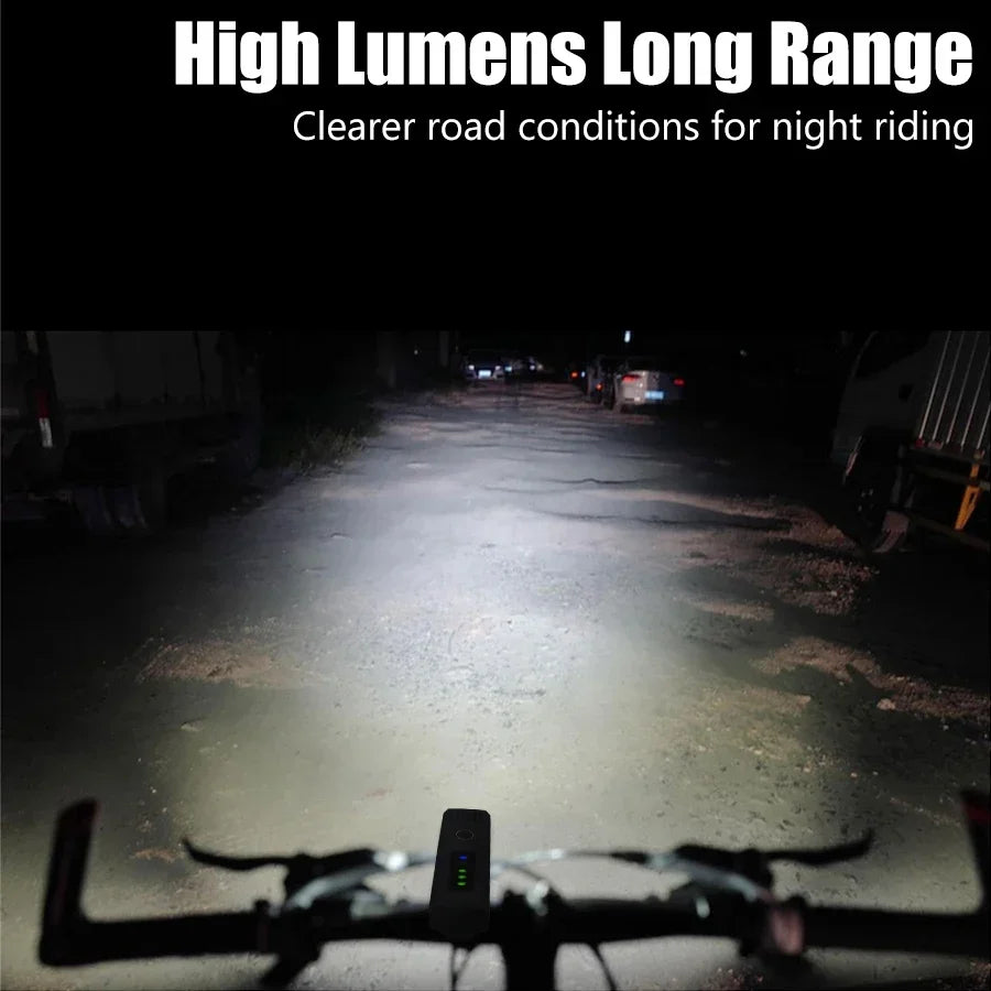 1000LM USB Rechargeable Bike Light – Ultra Bright LED Bicycle Front Headlight with Power Bank Function