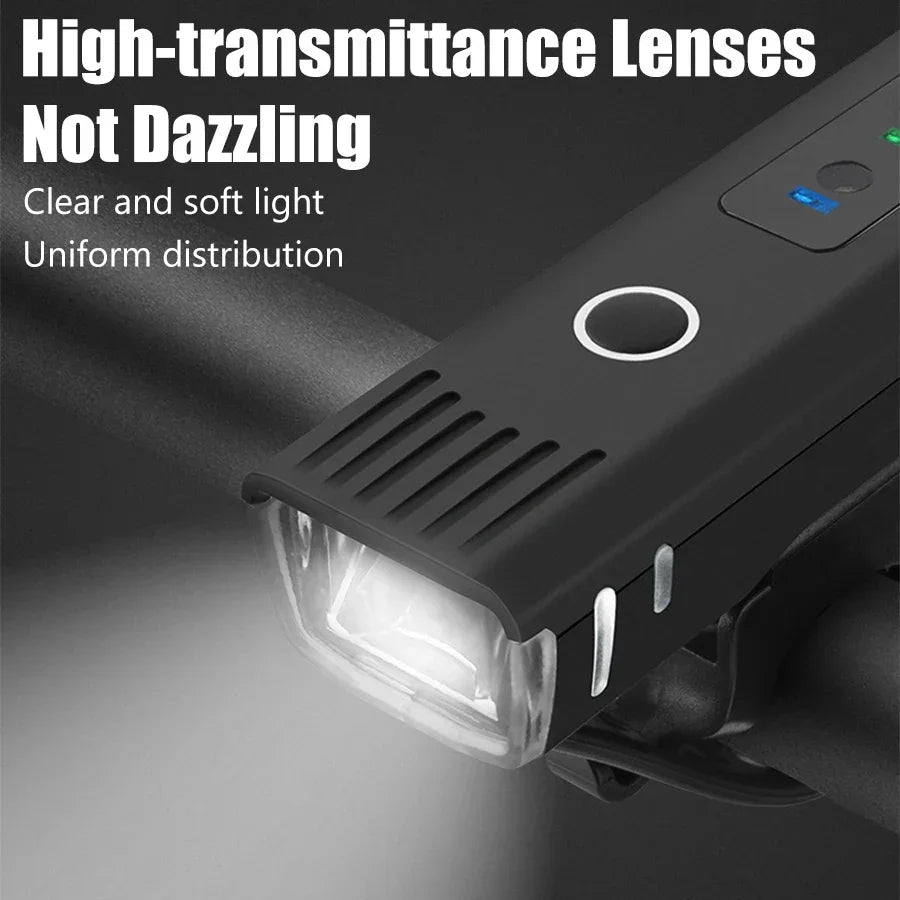 1000LM USB Rechargeable Bike Light – Ultra Bright LED Bicycle Front Headlight with Power Bank Function
