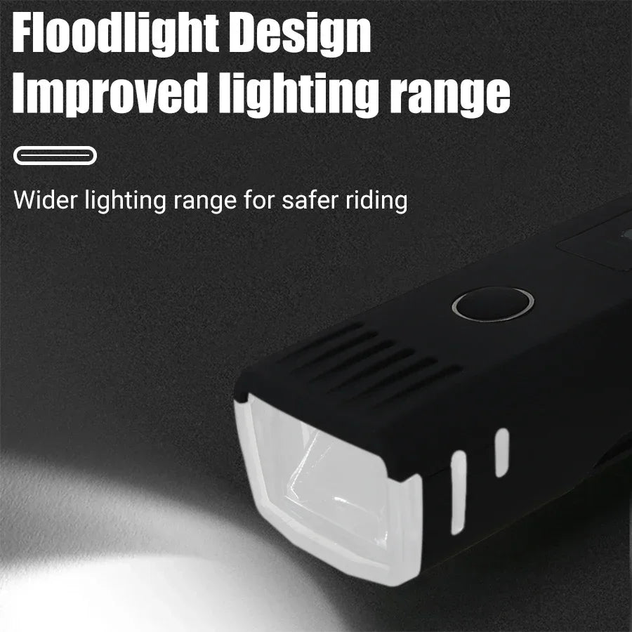 1000LM USB Rechargeable Bike Light – Ultra Bright LED Bicycle Front Headlight with Power Bank Function