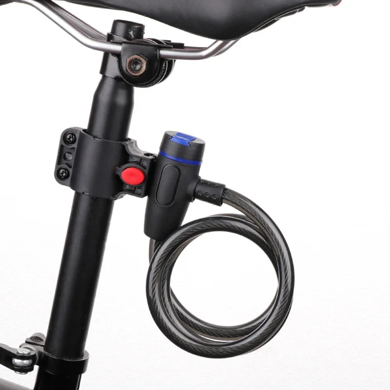 Heavy Duty Bicycle &amp; Motorcycle Cable Lock – 90CM Anti-Theft Security Lock with Keys
