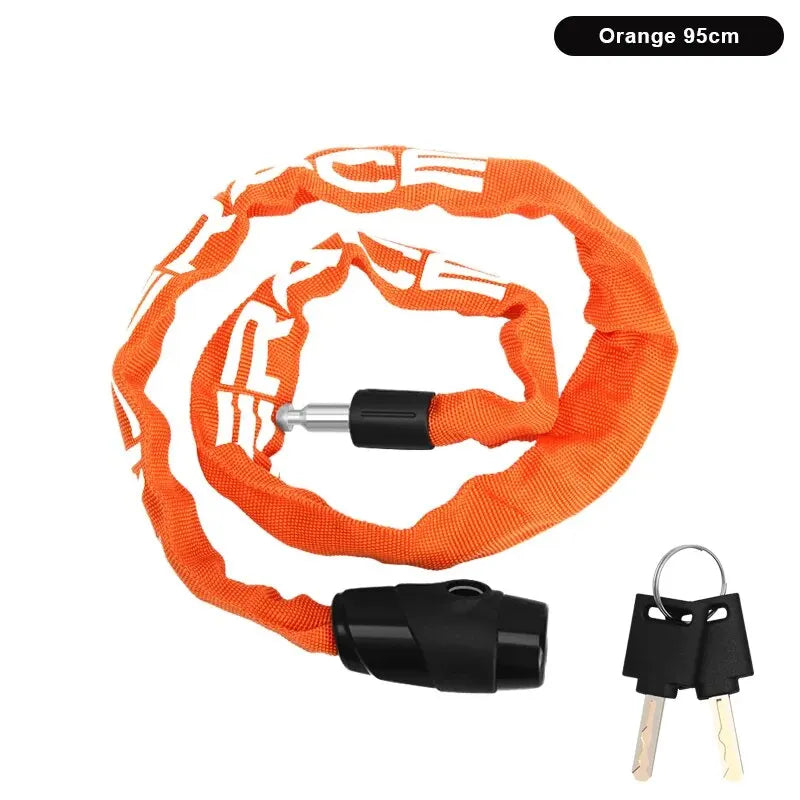 Bicycle Chain Lock – Portable Anti-Theft Security Lock with 2 Keys