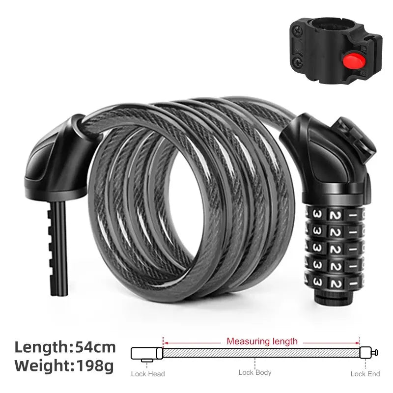 Bike Cable Lock – Anti-Theft Steel Wire Security Lock