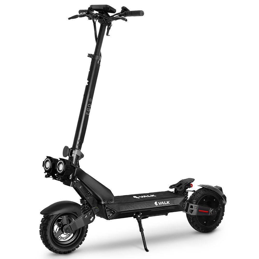 VALK Ego 8 Electric Scooter 500W with Dual Suspension & 48V Battery – Black