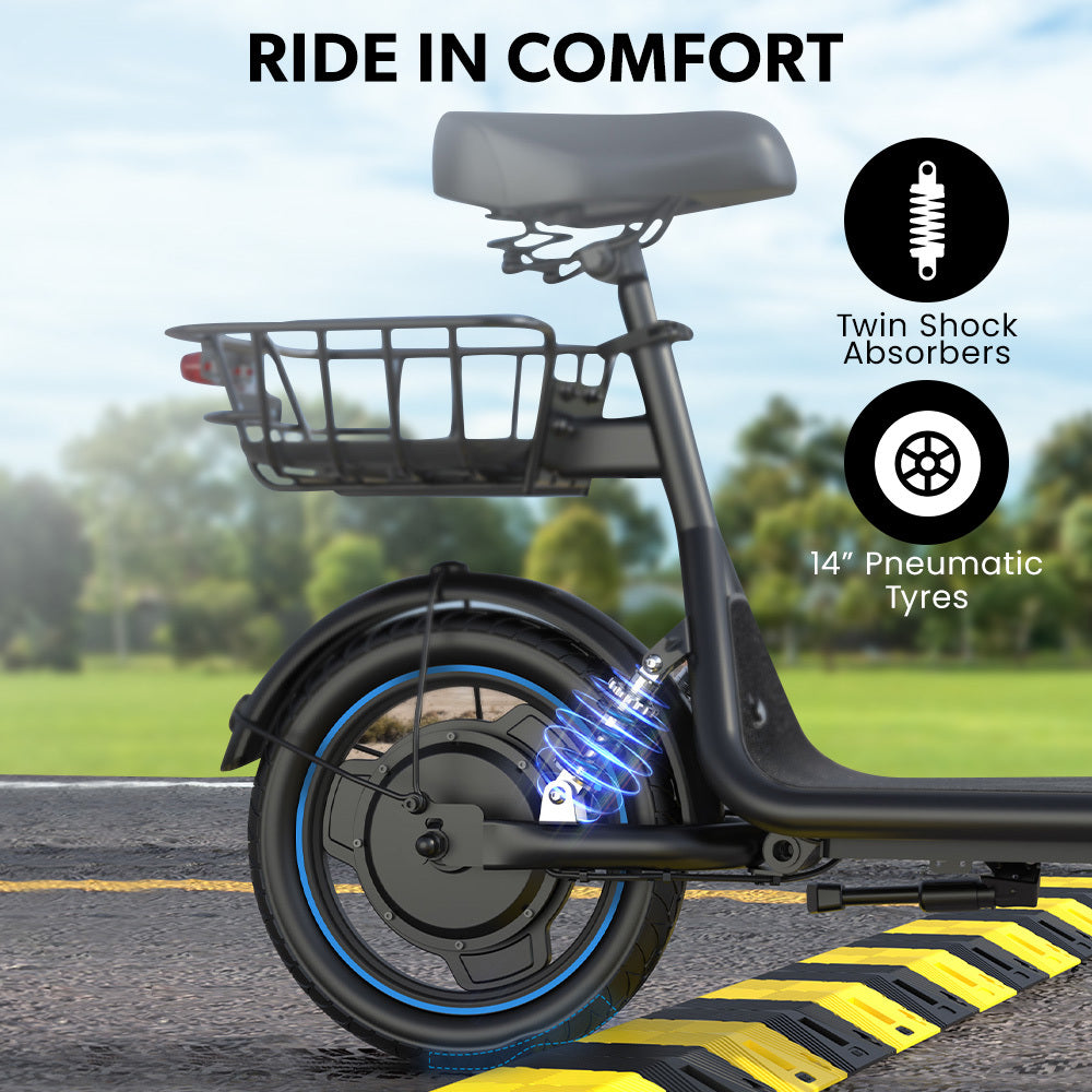 VALK Vector 6 Electric Scooter with Seat 650W Foldable E-Scooter
