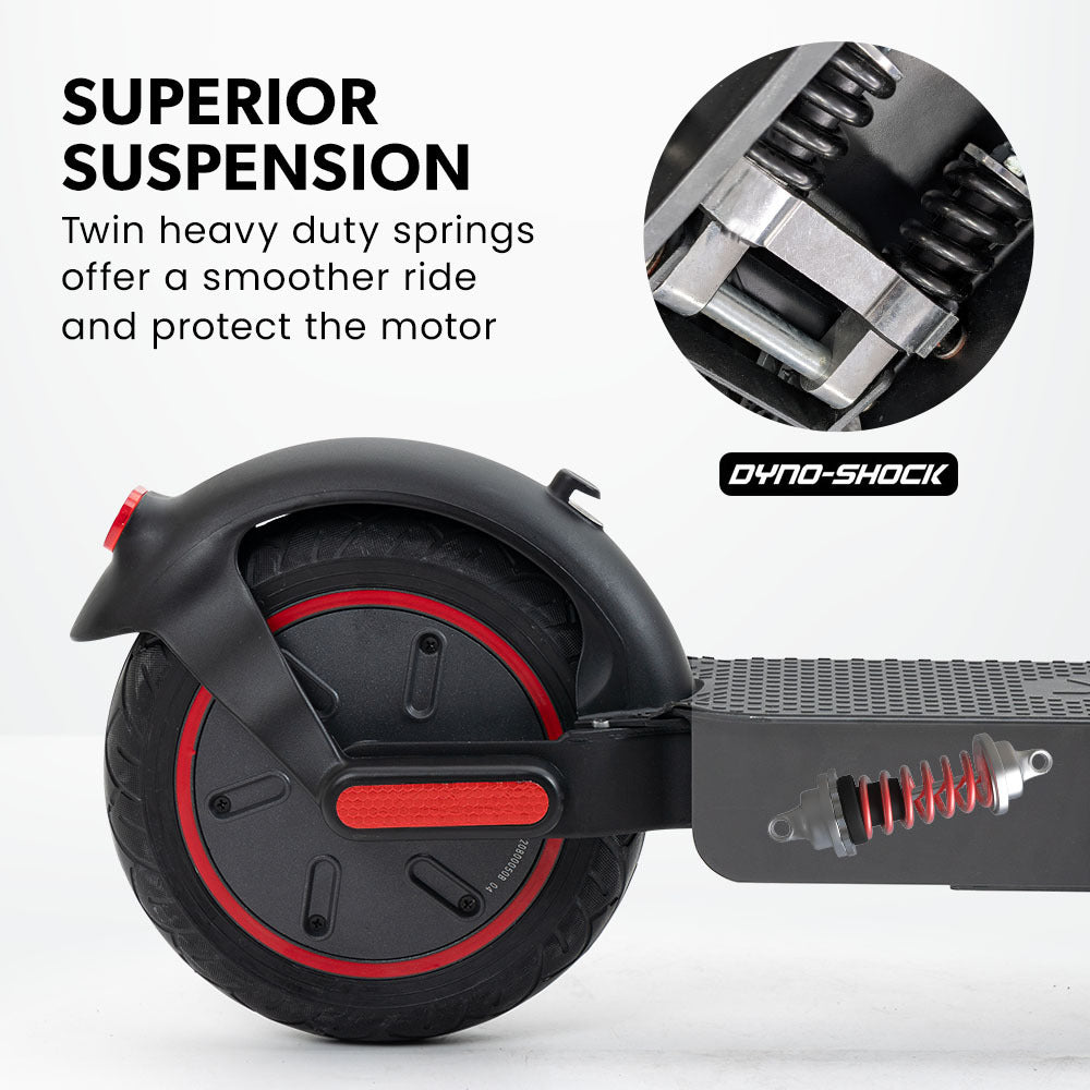 VALK Synergy 7 MkII Electric Scooter 500W with 15Ah Battery – Black/Red