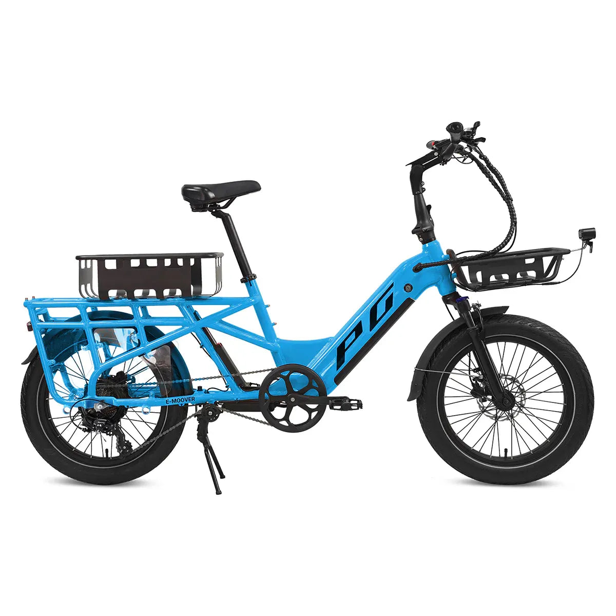 Progear E-Moover Electric Cargo Bike with Hauler Kit – Electric Blue