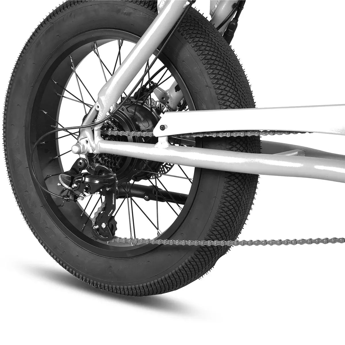 Progear E-Raptor 20" Fat Tyre Electric Bike 500W - Matte Black