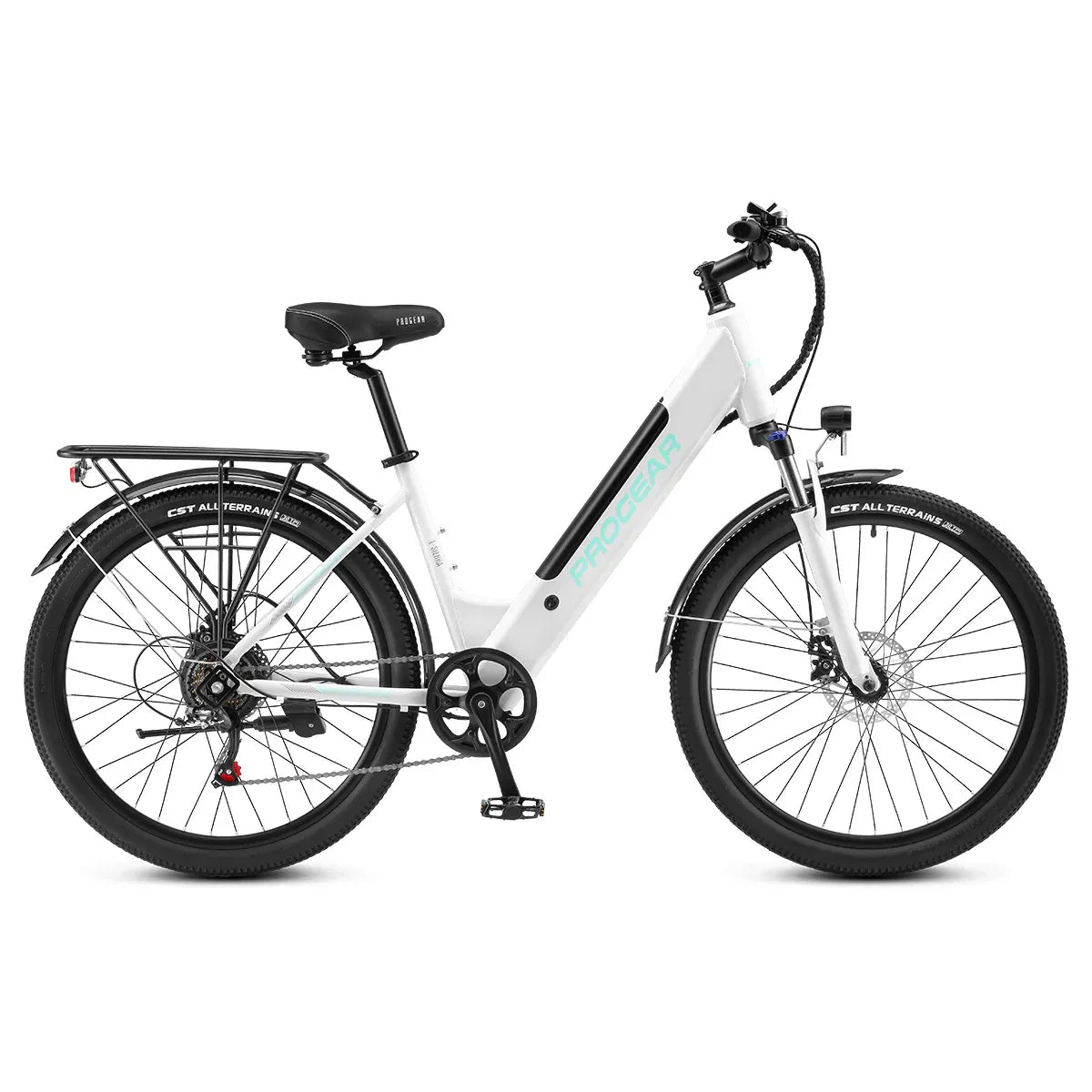 Progear E-Sierra 26" Electric Hybrid Bike 250W – Whisper White