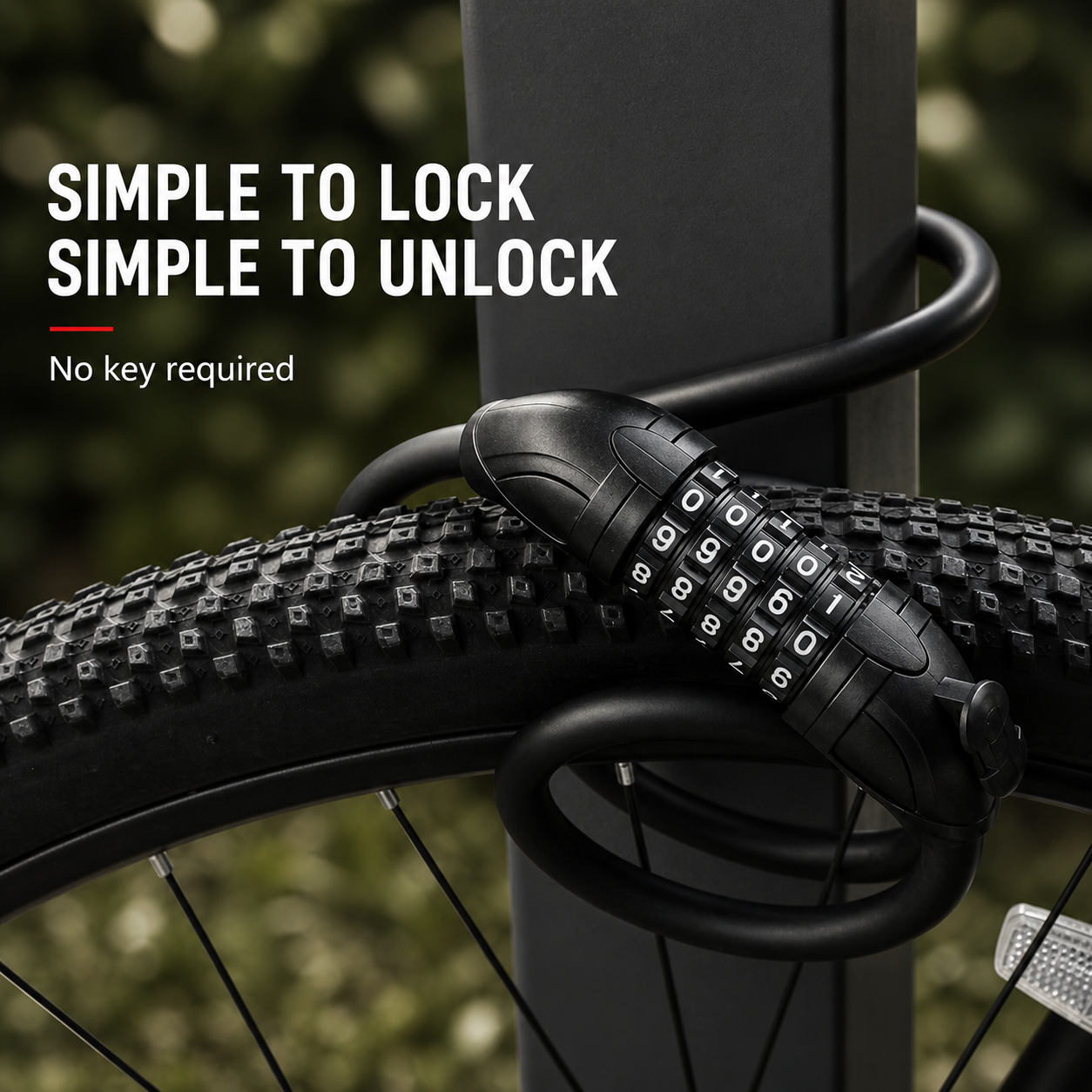 Bike Cable Lock – Anti-Theft Steel Wire Security Lock